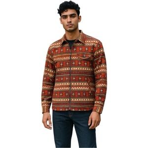 PRNTD by Polymer Large Lightweight Jacket 100% Cotton Southwestern Western